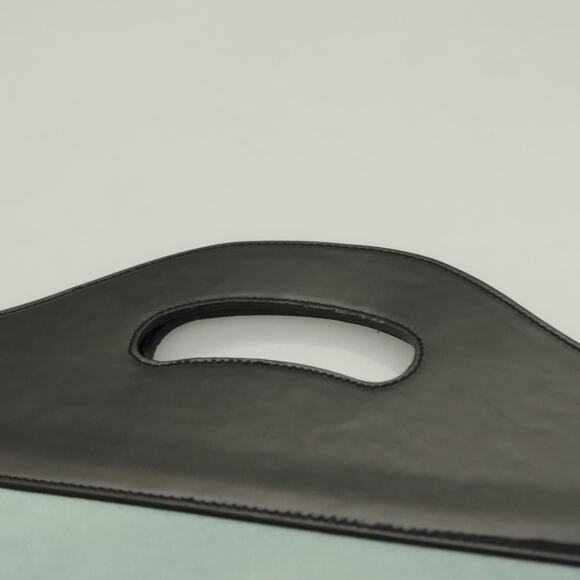 GUCCI Hand Bag Suede Light Blue Black 002 002 - Picture 9 of 16